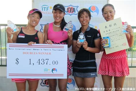 ダブルスは藤原里華／奥野彩加が優勝 能登国際女子オープン 1ページ目 デイリーニュースオンライン