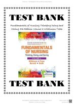 Test Bank For Fundamentals Of Nursing Vol Thinking Doing And