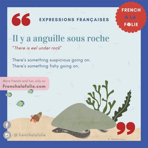 Il y a anguille sous roche - French Expressions | French à la folie