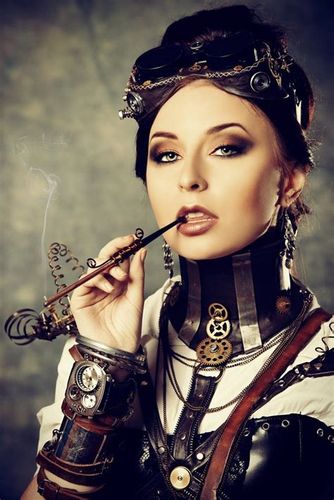 Steampunk Schminken Tipps Frauen Moda Steampunk Pin Up Cosplay