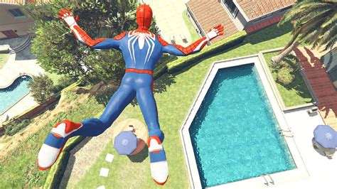 Gta Water Ragdolls Spiderman Jump Fails Funny Moments Youtube