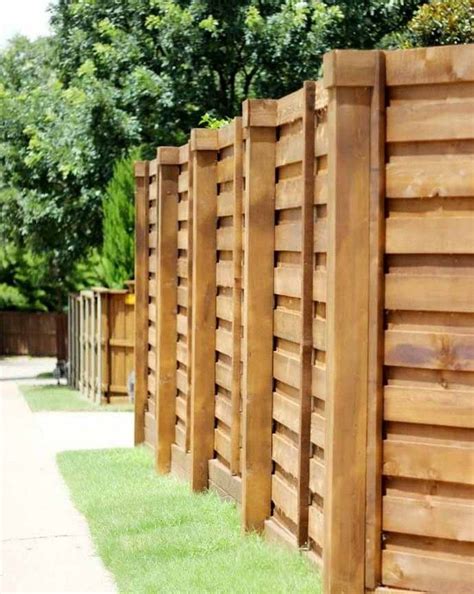 Gorgeous Fence Ideas And Designs Modern Black Horizontal Slats