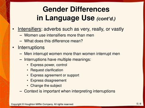 Chapter Five Gender And Language Ppt Download