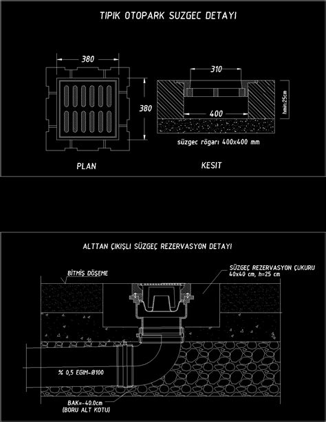 Drain Garage D Dwg Plan For Autocad Designs Cad