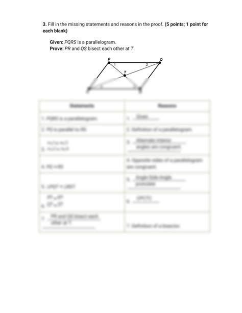 Solution Test Tst Quadrilaterals And Other Polygons Test Studypool