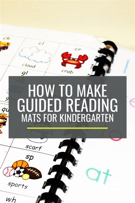 How To Make Guided Reading Mats For Kindergarten Groups Kindergartenworks