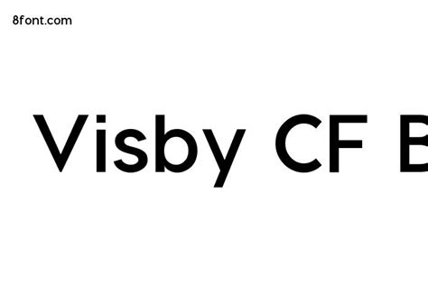 Visby CF Bold - Free Font Download