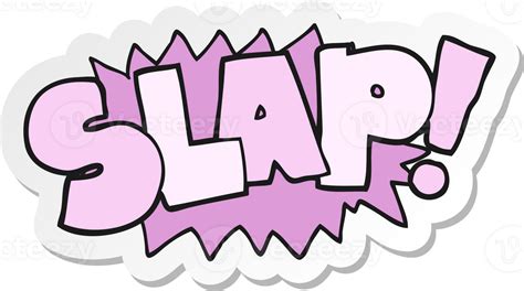 Sticker Of A Cartoon Slap Symbol 45095657 Png