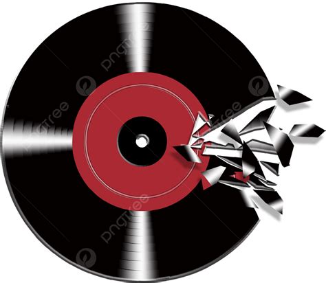 Piezas Rotas Abstractas De Disco De Vinilo Png Discos De Vinilo Resumen Música Png Y Psd