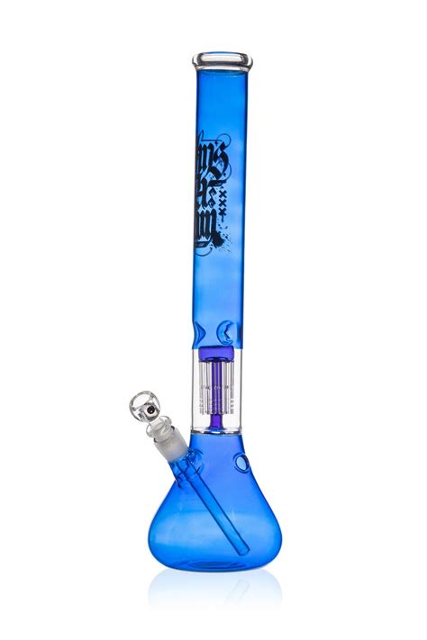 Tall Percolator Bong Amsterdam Blue