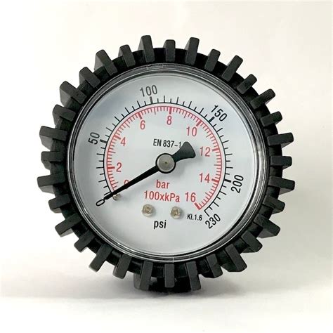 Axial Bar Pressure Gauge Plastic Case Mm Back Connection Pressure