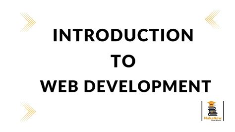 Introduction To Web Development Html Web Development Tutorial Html