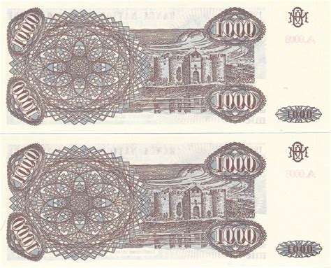 Moldavien Moldova 2x 1000 Cupon 1993 2 Folgende Serien Nummern KN