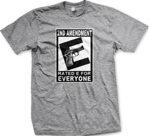 2nd Amendment Rated E For Everyone Mens T Shirt 2nd