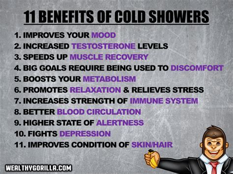 11 Benefits Of Cold Showers You Cant Miss Wealthy Gorilla