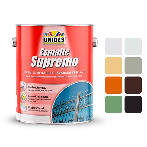 Pintura Esmalte Unidas Supremo 1Gal Varios Colores 929426