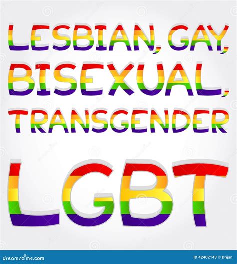 Lesbian Gay Bisexual Transgender Lgbt Phrase Stock Vector Image