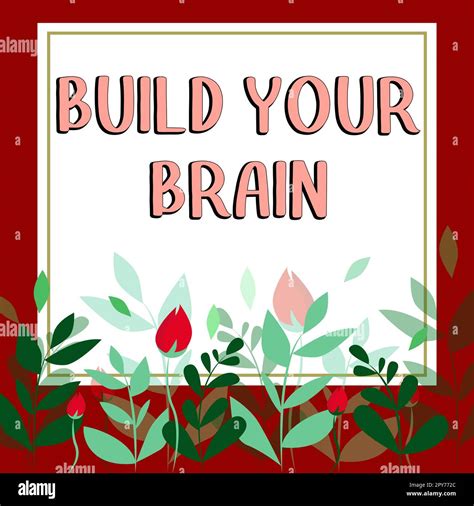 Text Sign Showing Build Your Brain Word Written On Mental Activities