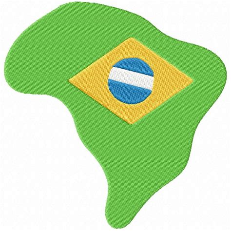 Matriz De Bordado Mapa Bandeira Do Brasil Elo7