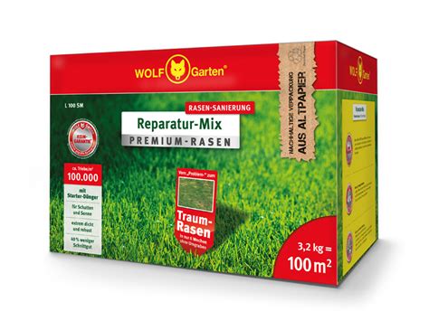 Wolf Garten Reparatur Mix Premium Rasen Mit Starter D Nger L Sm