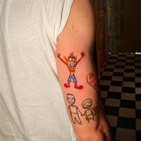 Crash Bandicoot Tattoo