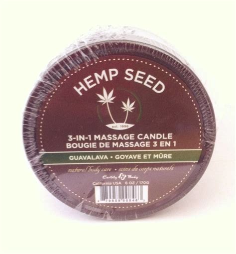 Earthly Body Hemp Seed 3 In 1 Massage Candle Earthlybody Massage