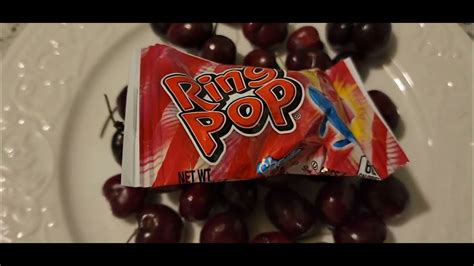 Cherry Ring Pop With Real Cherries 🍒 Youtube