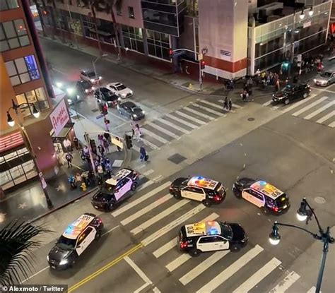 Terrifying Moment Gun Shots Rang Out On Hollywoods Walk Of Fame After