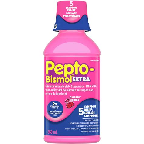 Pepto Bismol Extra Strength Cherry Liquid 5 Symptom Digestive Relief