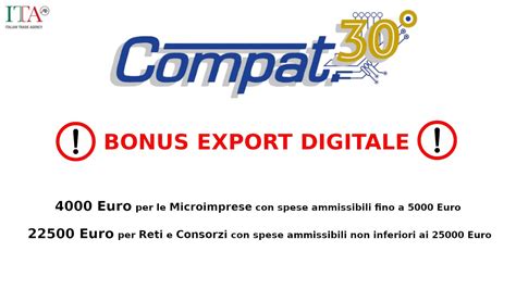 BONUS EXPORT DIGITALE INVITALIA YouTube