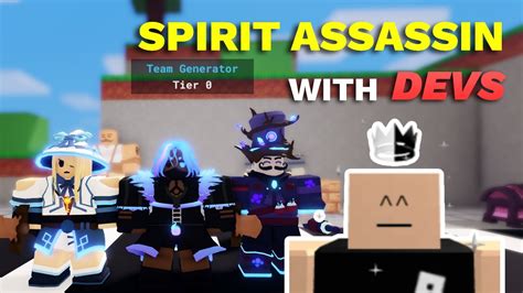 Roblox Bedwars Evelynn Spirit Assassin With Devs Youtube