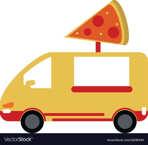 Food Delivery Truck Clipart