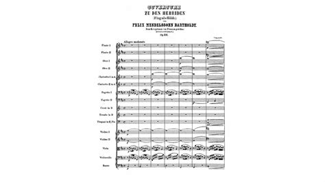 Mendelssohn Overture The Hebrides Fingal S Cave Op With