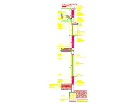 Corte Por Fachada De Edificio En Autocad Cad 7414 Kb Bibliocad