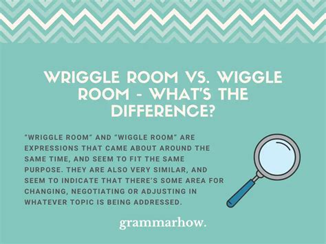 Wriggle Room Vs Wiggle Room Whats The Difference