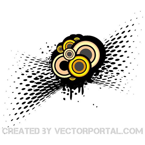 Halftone Grunge Orbs Royalty Free Stock Svg Vector