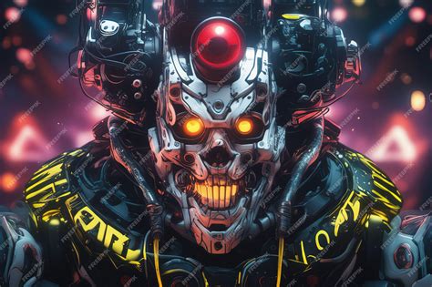 Premium AI Image | cyborg robot with futuristic sci fi futuristic ...