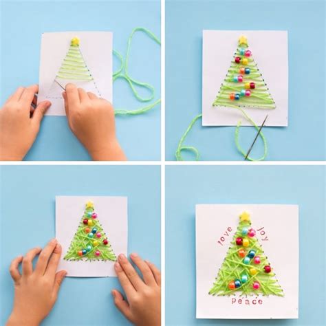 carte de noel  fabriquer soi meme  de  idees  tutos