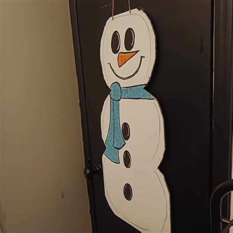 Snowman Door Hangers Etsy