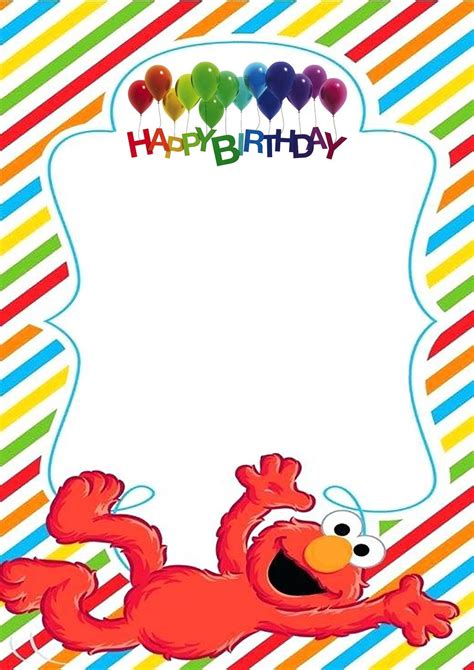 Elmo Birthday Background