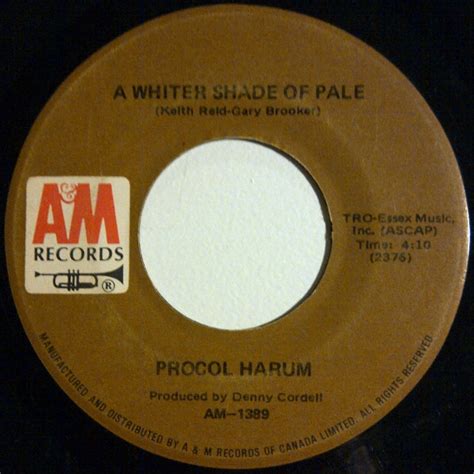 Procol Harum A Whiter Shade Of Pale Vinyl Discogs