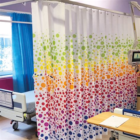 Printed Antimicrobial Sporicidal Hospital Curtains