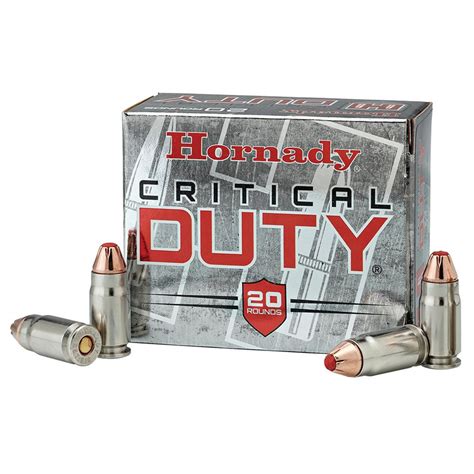 Bullseye North Hornady Critical Duty 9mm Luger P 135 Grain Box Of 20