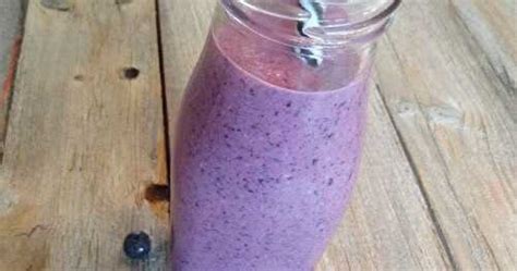 Smoothie aux bleuets et aux flocons d avoine de Les plats cuisinés de