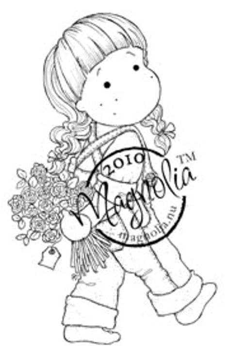 Magnolia Stamps Secretive Tilda Rubber Stamp The Rubber Buggy