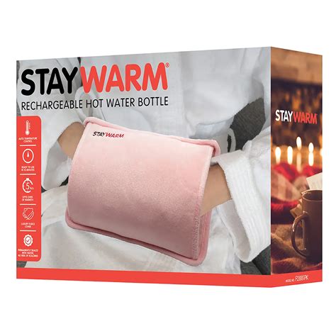 Staywarm Rechargeable Hot Water Bottle Pink Slumbertime