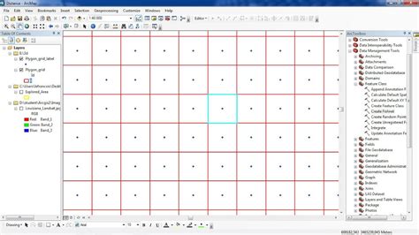 Arcgis Creating Polygon Grid Create Fishnet Youtube