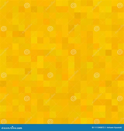 Fondo Cuadrado Amarillo Del Mosaico Mosaico Inconsútil Del Pixel 3d