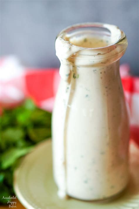 Creamy Cilantro Jalapeno Ranch Accidental Happy Baker