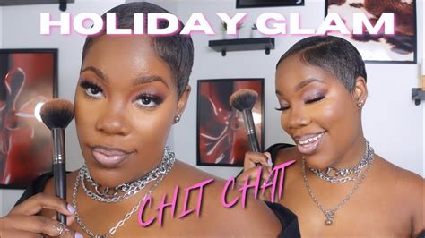 CHIT CHAT GRWM The PERFECT Holiday Glam Tutorial For Brown Skin Dark